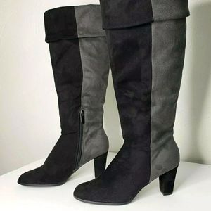 Dress Barn Vale Two Tone Boots Sz 8.5 W